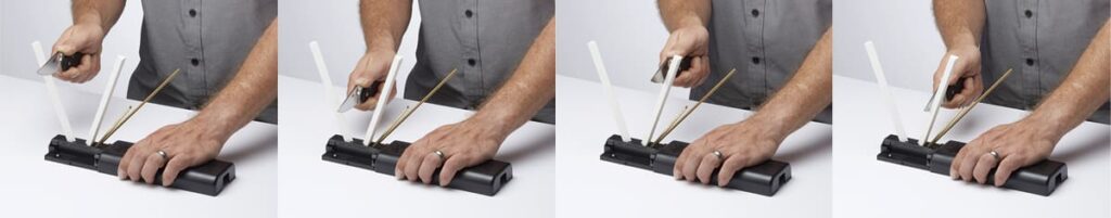 Uso afilador Tri-Angle Spyderco