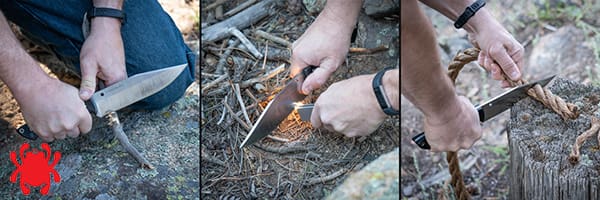 Usos del cuchillo Spyderco Province