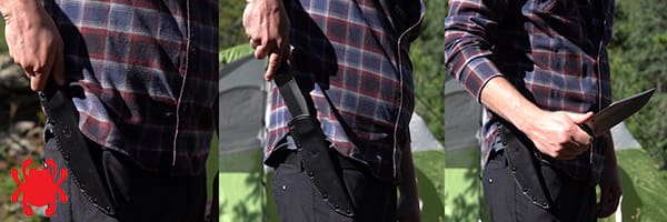 Desenfundar cuchillo Spyderco Province