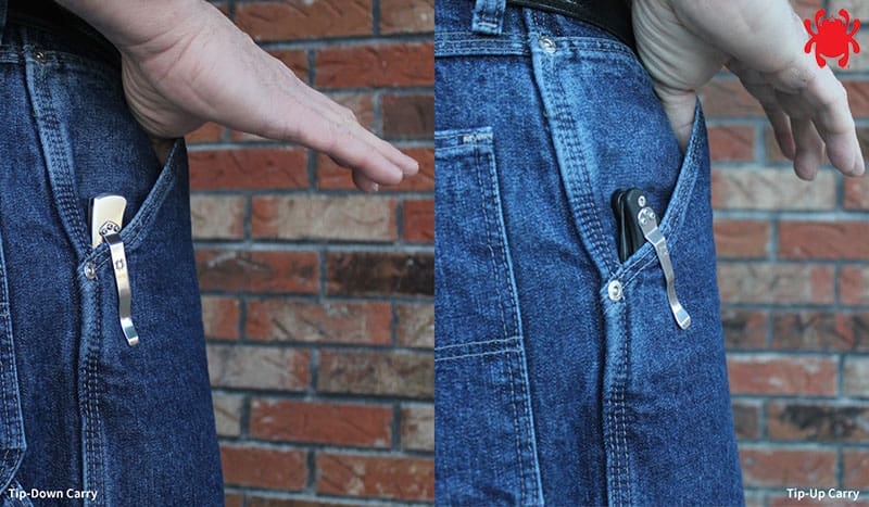 Cómo llevar el clip de bolsillo Spyderco